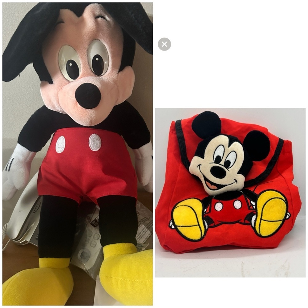 Authentic Disney Parks Mickey Mouse and Toddler Mickey Mouse Travel Bag